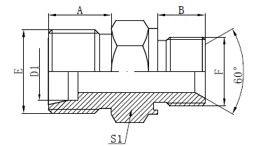 Sulkevien tiivisteiden sovittimen liittimet
