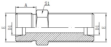 Metriset laippaliittimet Piirustus